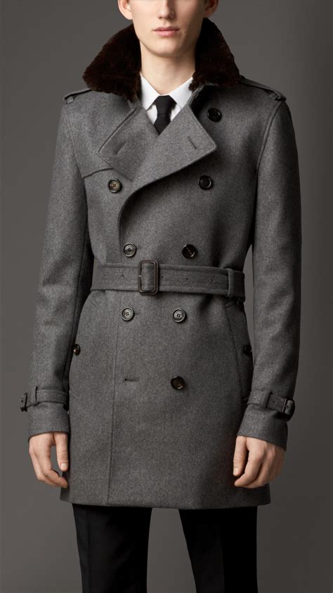 burberry trecnh men|burberry cashmere trench coat men's.